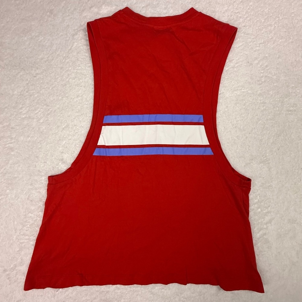 Nike Tank Top Mens Medium Red‎ Sleeveless Athletic Basketball 72 - Picture 2 of 7